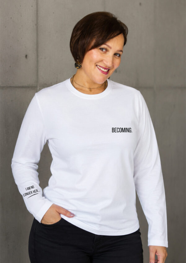 Reneal Test Becoming Her | Premium Long Sleeve T-Shirt