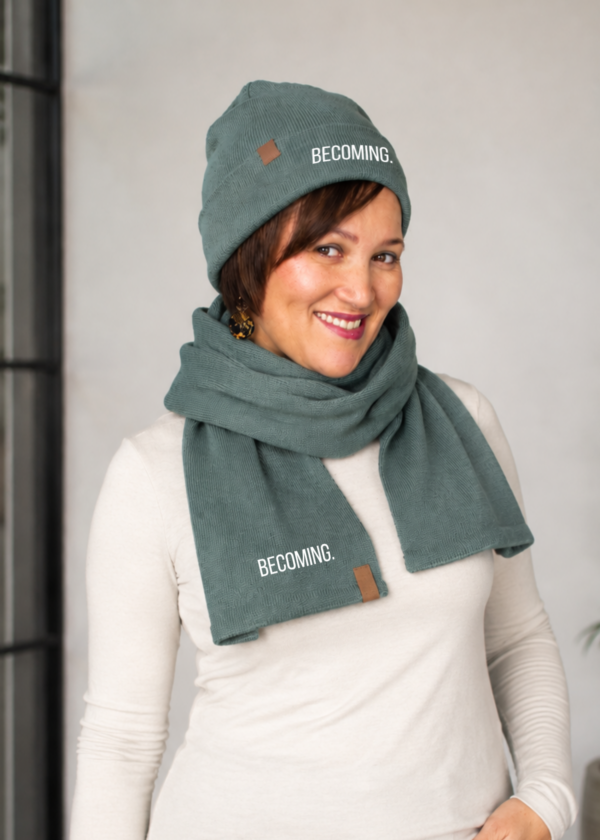 beanie and scarf_1 Becoming Her | Ridge Beanie & Scarf