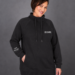 fleece black Becoming Her | High Neck Fleece Jacket